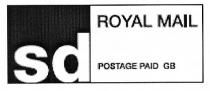 sd ROYAL MAIL POSTAGE PAID GB