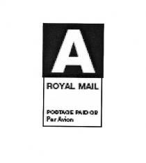 A ROYAL MAIL POSTAGE PAID GB Par Avion