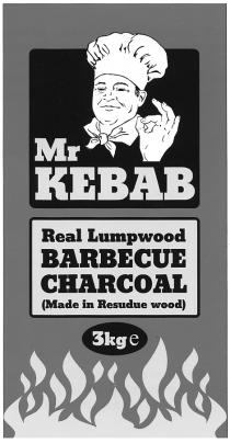 Mr KEBAB Real Lumpwood BARBECUE CHARCOAL (Made in Resudue wood) 3kg e