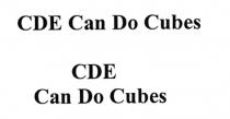 CDE Can Do Cubes