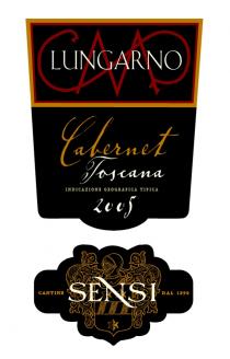 LUNGARNO Cabernet Toscana INDICAZIONI GEOGRAFICA TIPICA 2005 CANTINE SENSI DAL 1890