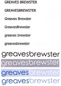 GREAVES BREWSTER