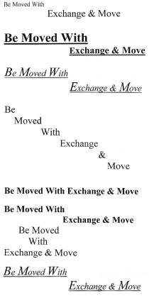 Be Moved With Exchange & Move