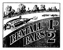 Trebor BEATALL BARS 1/2d