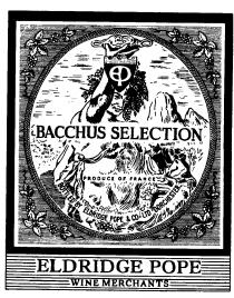 EP BACCHUS SELECTION ELDRIDGE POPE.