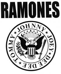 RAMONES JOHHNY JOEY DEEDEE TOMMY HEY HO LET's GO