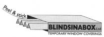 BLINDSINABOX Ltd TEMPORARY WINDOW COVERINGS Peel & stick