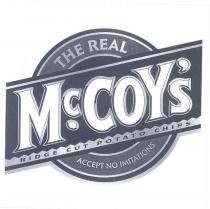 THE REAL MCCOY'S RIDGE CUT POTATO CHIPS ACCEPT NO IMITATIONS