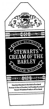 1831 FOR STEWART AYE RARE BLENDED STEWARTS CREAM OF THE BARLEY SCOTCH WHISKY