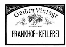 GOLDEN VINTAGE PRODUCE OF GERMANY FRANKHOFF-KELLEREI