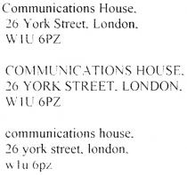 communications house, 26 york street, london, w1u 6pz