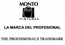 MONTO PINTURAS LA MARCA DEL PROFESIONAL THE PROFESSIONALS TRADEMARK