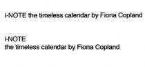 i-NOTE the timeless calendar by Fiona Copland