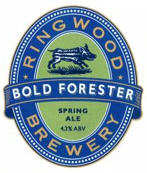 BOLD FORESTER RINGWOOD BREWERY SPRING ALE