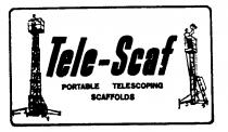 TELE-SCAF PORTABLE TELESCOPING SCAFFOLDS