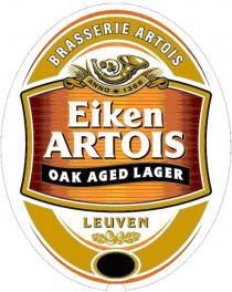 Eiken ARTOIS OAK AGED LAGER BRASSERIE ARTOIS ANNO 1366 LEUVEN