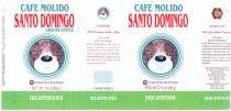 SANTO DOMINGO CAFE MOLIDO GROUND COFFEE ib Industrias banilejas NET.WT. 10 oz (283g) DECAFFEINATED