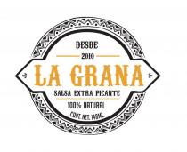 LA GRANA SALSA EXTRA PICANTE DESDE 2010100% NATURAL CONT. NET. 148ML.