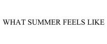 WHAT SUMMER FEELS LIKE