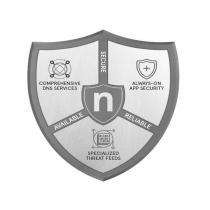 N SECURE AVAILABLE RELIABLE COMPREHENSIVE DNS SERVICES ALWAYS-ON APP SECURITY SPECIALIZED THREAT FEEDS