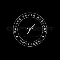 SAVAGE NEVER AVERAGE MMVIIIXXI NEVER FOLD APPAREL NF