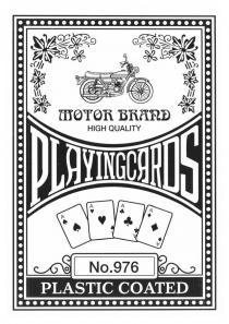 MOTOR BRAND HIGH QUALITY PLAYING CARDS NO. 976 PLASTIC COATED