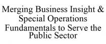 MERGING BUSINESS INSIGHT & SPECIAL OPERATIONS FUNDAMENTALS TO SERVE THE PUBLIC SECTOR