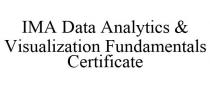 IMA DATA ANALYTICS & VISUALIZATION FUNDAMENTALS CERTIFICATE