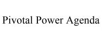 PIVOTAL POWER AGENDA