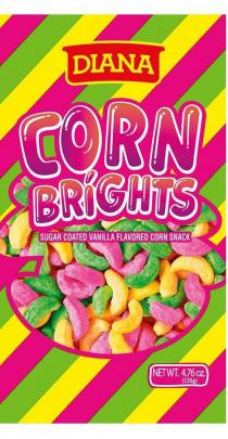 DIANA CORNBRIGHTS SUGAR COATED VANILLA FLAVORED CORN SNACK NETWT. 4.76 OZ (135G)