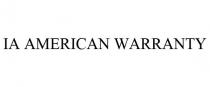 IA AMERICAN WARRANTY