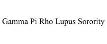 GAMMA PI RHO LUPUS SORORITY