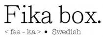 FIKA BOX. SWEDISH