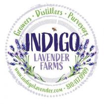 INDIGO LAVENDER FARMS GROWERS DISTILLERS PURVEYORS WWW.INDIGOLAVENDER.COM 810-417-0909