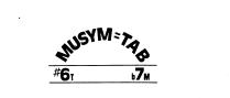 MUSYM=TAB #6T B7M