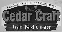 CEDAR CRAFT WILD BIRD CENTER FEEDERS SEED ACCESSORIES