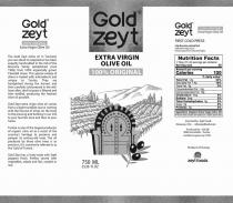 GOLD ZEYT EXTRA VIRGIN OLIVE OIL 750 ML 25.3 FL OZ USDA ORGANIC SINGLE SOURCE BIO TUNISIA GOLD OF TUNISIA