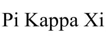 PI KAPPA XI
