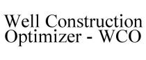 WELL CONSTRUCTION OPTIMIZER - WCO