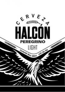 CERVEZA HALCN PEREGRINO LIGHT CONTENIDO NETO: 350 ML. 4.9% ALC./VOL.