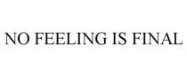 NO FEELING IS FINAL