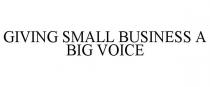 GIVING SMALL BUSINESS A BIG VOICE