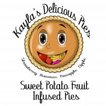 KAYLA'S DELICIOUS PIES STRAWBERRY BANANAS PINEAPPLE APPLE SWEET POTATO FRUIT INFUSED PIES