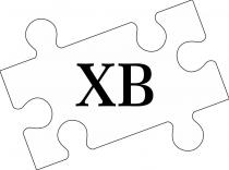 CAPITALIZED XB LETTERING WITHIN THE LOGO