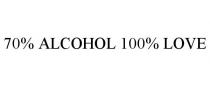 70% ALCOHOL 100% LOVE