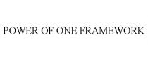 POWER OF ONE FRAMEWORK