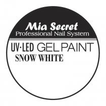 MIA SECRET PROFESSIONAL NAIL SYSTEM UVLED GEL PAINT SNOW WHITE