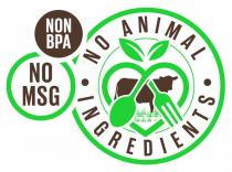 NO ANIMAL INGREDIENTS NON BPA NO MSG