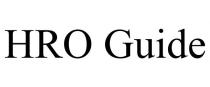 HRO GUIDE