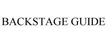 BACKSTAGE GUIDE